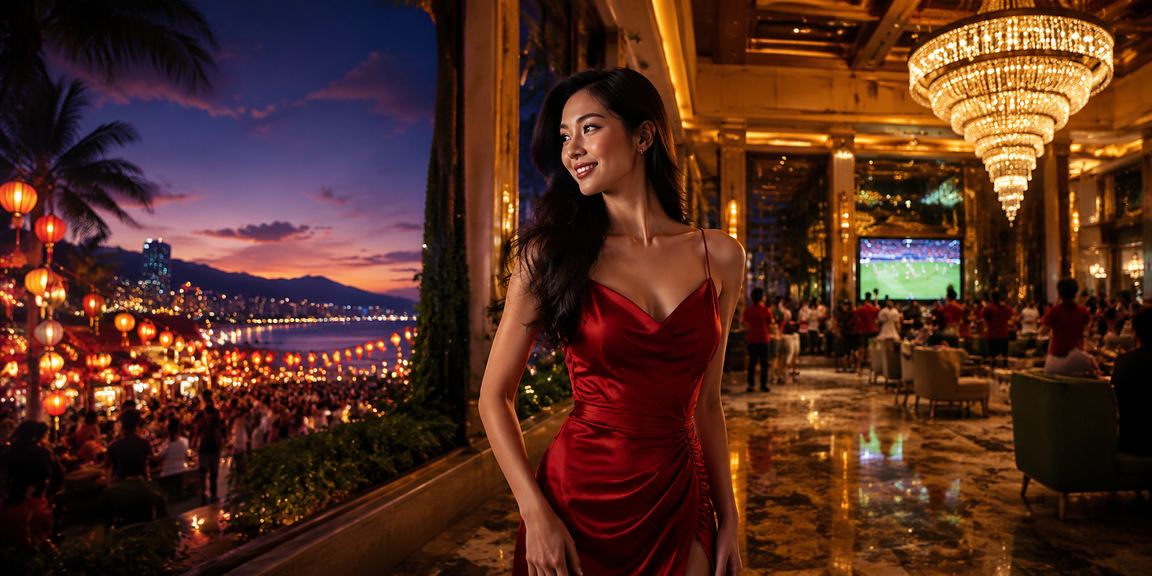 Không gian cá cược casino sôi động tại chợ đêm Đà Nẵng
